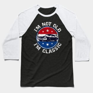 Classic Car Vintage Retro Cool American Motorsports Racing Baseball T-Shirt